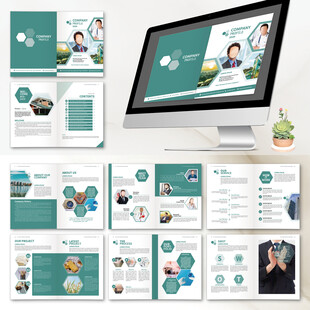 企业画册InDesign模板