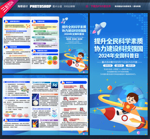 全国科普日三折页