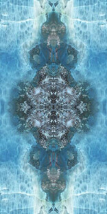 蓝色拼花大理石石纹