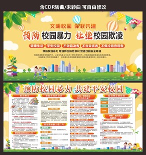校园暴力展板