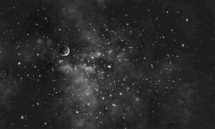 黑色星空背景图