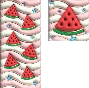 3D西瓜手机壁纸膨胀风