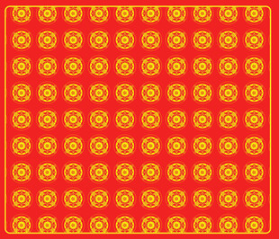 国风宝相花纹图印