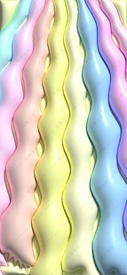 3D彩虹星空手机背景