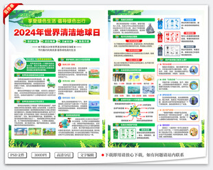 2024世界清洁地球日宣传单