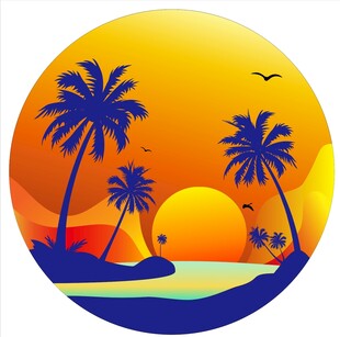 日落灯箱露营户外