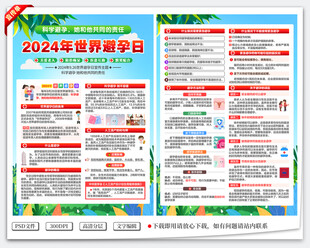 2024世界避孕日宣传单