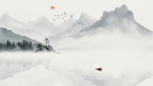 意境水墨风背景