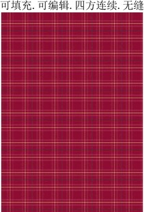 红色格子图案  格纹面料