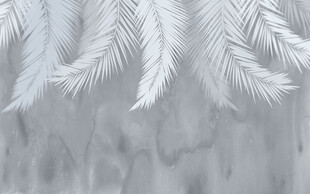 简约热带植物叶子背景墙