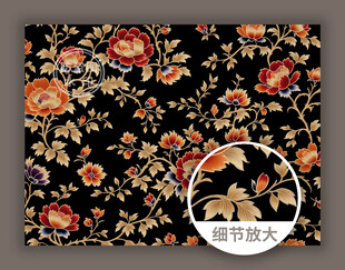 中式古风古典花纹底纹图案