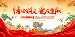 重阳节活动展板