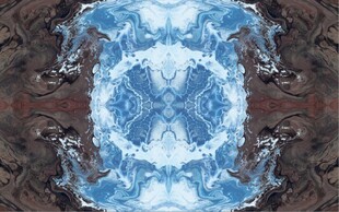 蓝色拼花大理石石纹