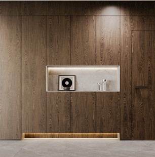 复古直播间背景墙