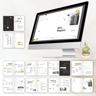 简洁画册InDesign模板