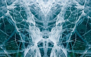 蓝色拼花大理石石纹