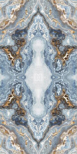 蓝色欧式拼花大理石石纹
