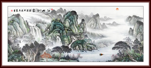 山水国画背景画