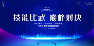 技能比武大赛展板