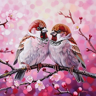 无框画梅花小鸟素材-无框画梅花小鸟图片-无框画梅花小鸟设计模板-昵图网
