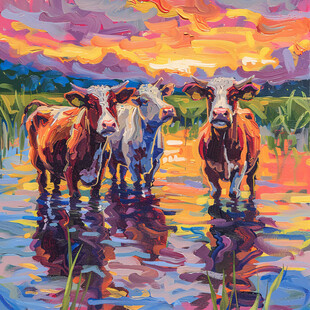 油画牛素材-油画牛图片-油画牛设计模板-昵图网