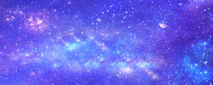蓝色星空背景图