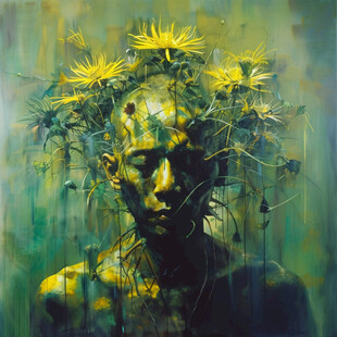 油彩画 人物 抽象的 画画diy数字油画手工填充抽象人物减压手绘填色油彩涂色水彩丙烯_