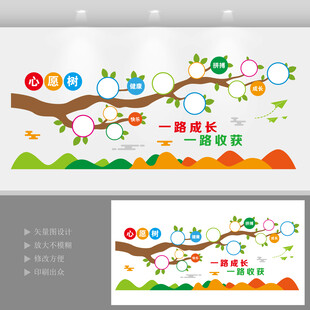 心愿树风采照片墙