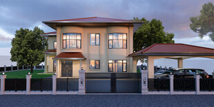 欧式别墅外观效果图