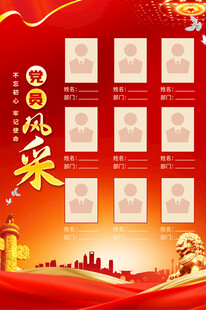党员风采海报