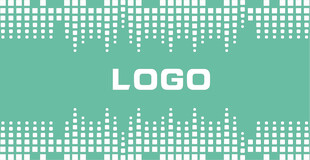 白色动感玻璃贴膜LOGO墙