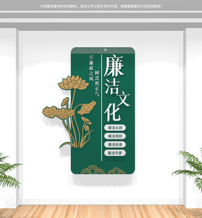 竖版廉政文化墙