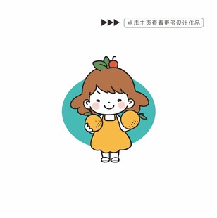 水果店矢量卡通图案设计