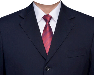 深红领带男西装正装衣服素材