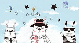 工装宠物猫店背景墙