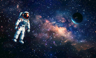宇宙星空宇航员背景