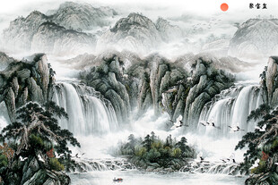聚宝盆风景画