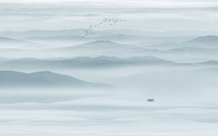 意境水墨山水图