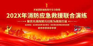 消防演练展板
