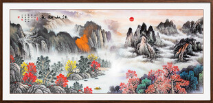 紫气东来国画
