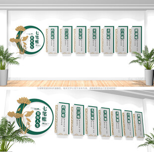 算好人生七笔账廉政文化墙