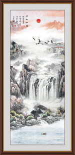 竖幅国画