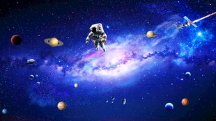 浩瀚星空唯美璀璨太空