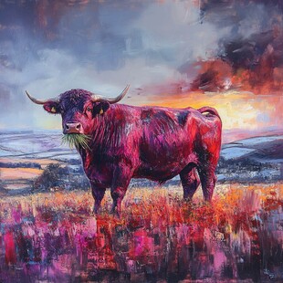 肉質画【牛】油彩画 油画牛素材-油画牛图片-油画牛设计模板-昵图网
