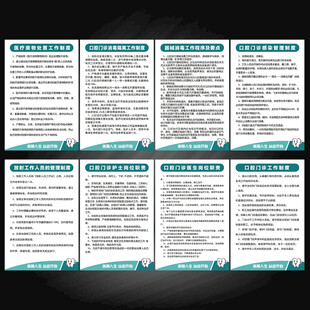 口腔诊所管理规章制度海报