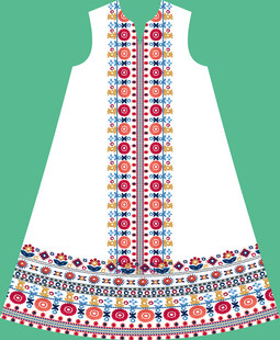 手绘民族风大牌定位花