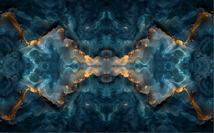 高清蓝色大理石石纹