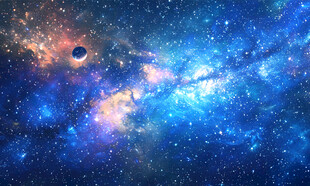 蓝色宇宙星空背景