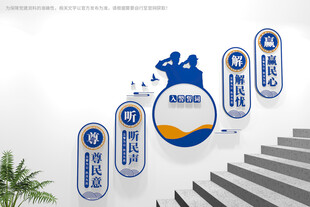 派出所楼梯文化墙