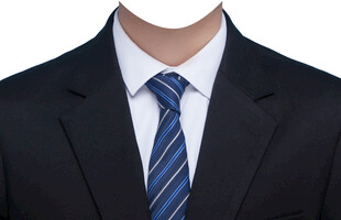 男人西装蓝色领带证件照衣服素材